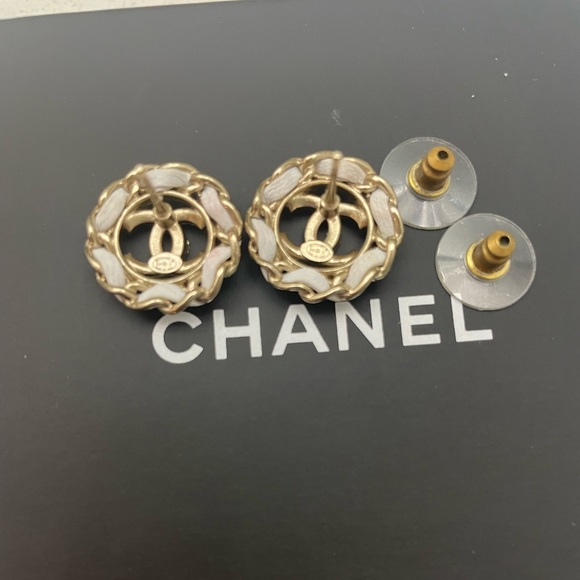 ***S0Ld**on another platform. Chanel Earrings. Chain Around CC Stud Earrings - Picture 5 of 5